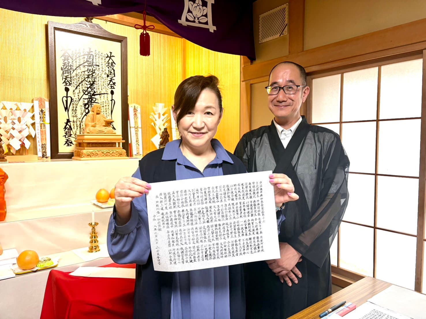 写経会の様子